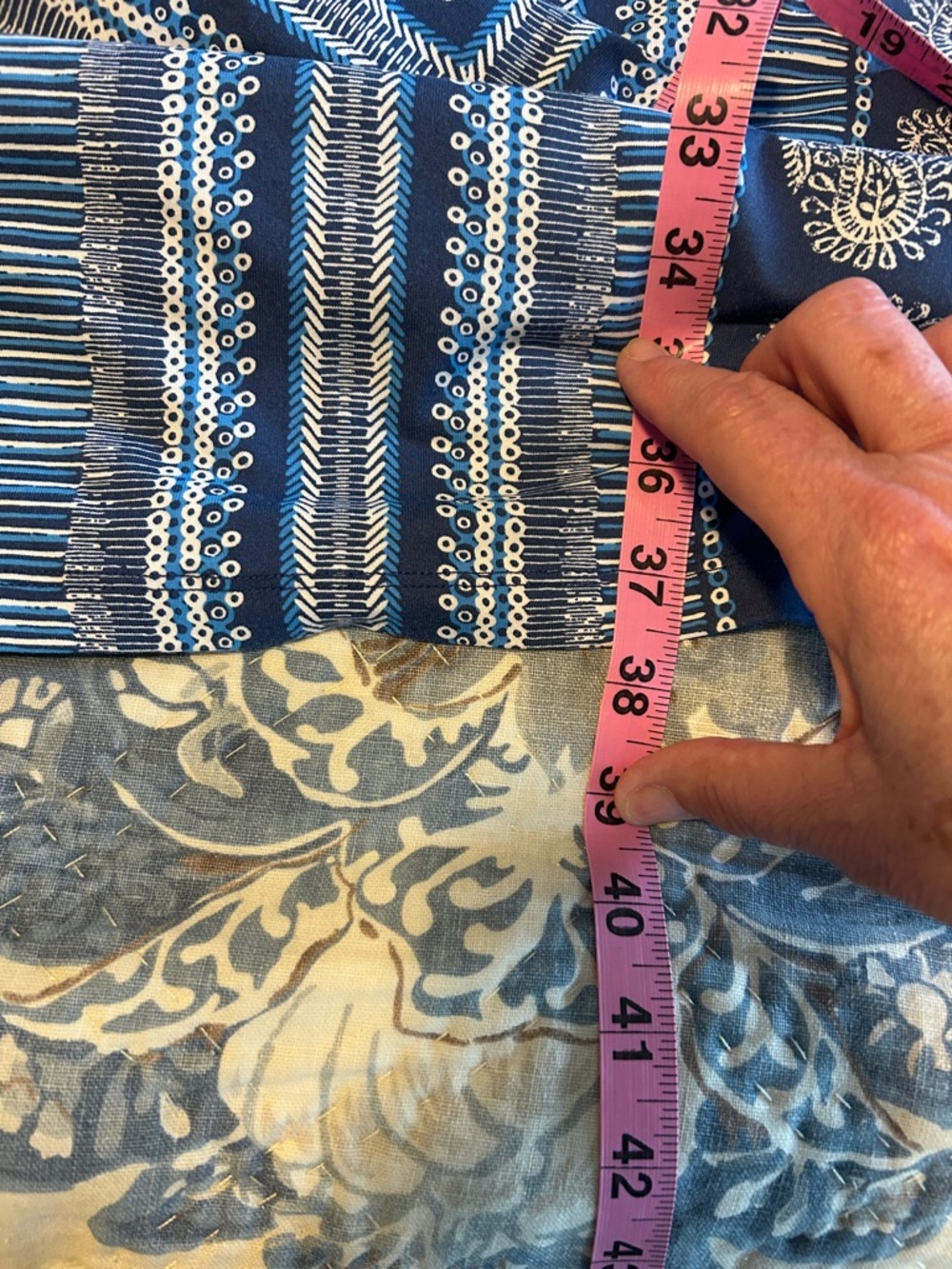 J. McLaughlin Blue Multi-Pattern Dress - Picture 8 of 8